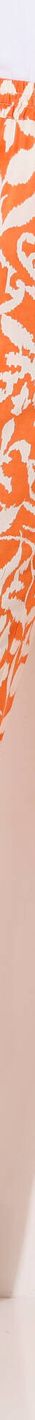 Pantalon large fluide, imprimé bicolore (mandarine / beige) Pantalon large fluide, imprimé bicolore (mandarine / beige)